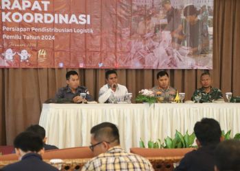 KPU Kabupaten Sukabumi Gelar Rakor Persiapan Distribusi Logistik Pemilu 2024