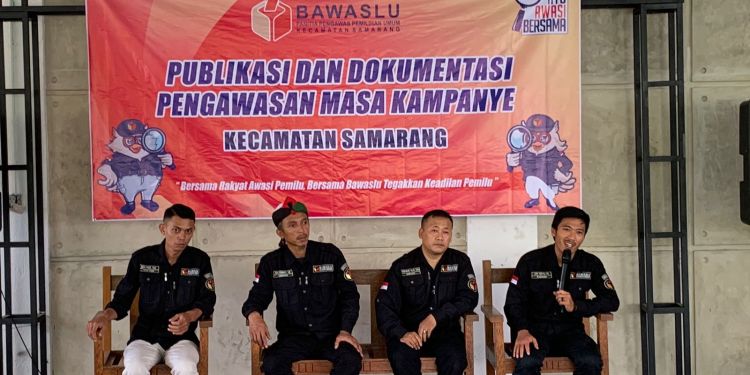 Panwascam Samarang Gelar Publikasi dan Dokumentasi Pengawasan Masa Kampanye Pemilu 2024