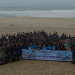 Ratusan Siswa dan Guru Gelar Aksi Pungut Sampah di Pantai Pangumbahan