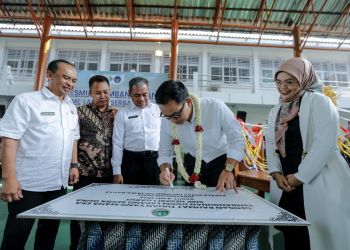 Kadisdik Jabar Resmikan Dome Lapangan Serbaguna SMKN 1 Garut