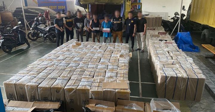 Sinergi Bea Cukai dan TNI Gagalkan Peredaran Jutaan Rokok Ilegal di wilayah Aceh