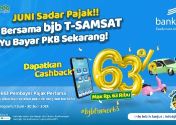 Bayar Pajak Kendaraan Melalui bank bjb Bisa Dapat Cashback Sebesar 63 Persen