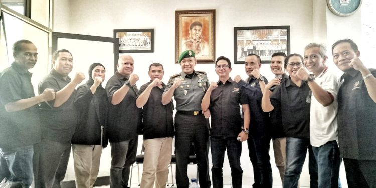 Dandim 0618/BS Ajak PWI Pokja Kota Bandung Perangi Hoax