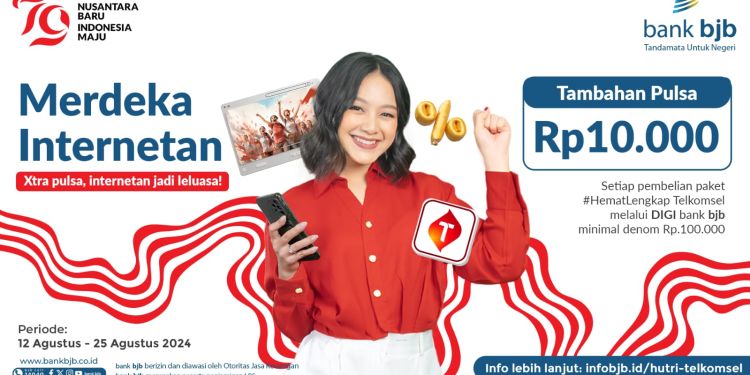 Beli Paket pakai DIGI bank bjb Dapat Tambahan Pulsa