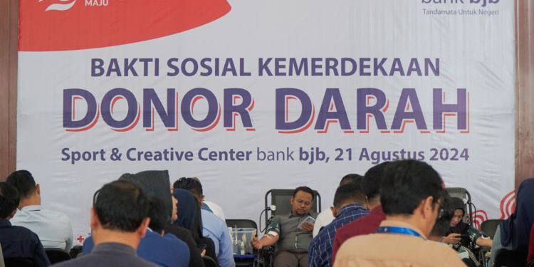Peringati HUT RI Ke-79, bank bjb Gelar Acara Donor Darah