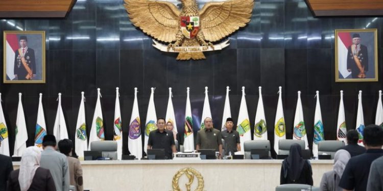 DPRD Provinsi Jawa Barat Gelar Rapat Paripurna Pengumuman Pembentukan Fraksi-Fraksi Masa Jabatan 2024-2029