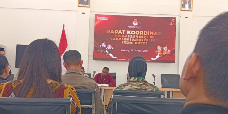 KPU Kabupaten Bandung Gelar Rakor Persiapan Debat Bupati dan Wakil Bupati