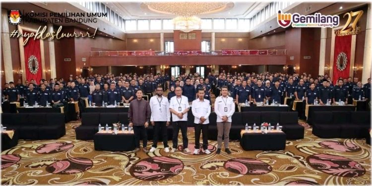 KPU Kabupaten Bandung Gelar Bimtek untuk Sukseskan Pemilihan Gubernur dan Bupati