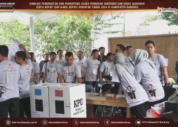 KPU Kabupaten Bandung Ajak Warga Kenali Proses Pemungutan Suara Lewat Simulasi Pilkada 2024
