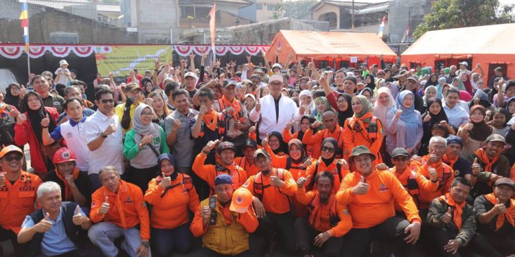 DPRD Kota Bandung Apresiasi Simulasi Tanggap Darurat Bencana Warga RW 15 Sadang Luhur