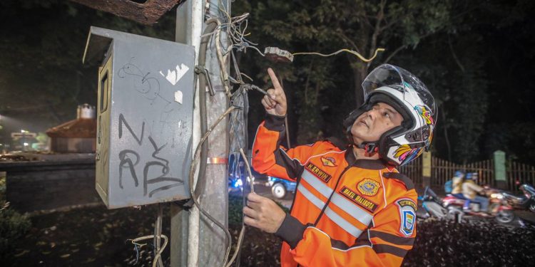 Sejumlah PJU di Kota Bandung Padam Akibat Ulah Pencuri