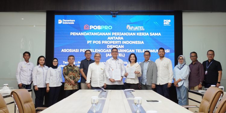 Dorong Pemerataan Konektivitas Nasional, Pos Properti Teken Kerja Sama Strategis dengan APJATEL