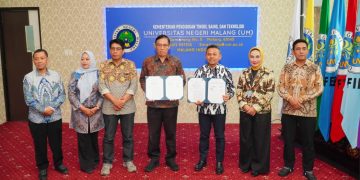 Penandatanganan MoU antara bank bjb dan Universitas Negeri Malang di Graha Rektorat UM, Malang, 4 November 2025.