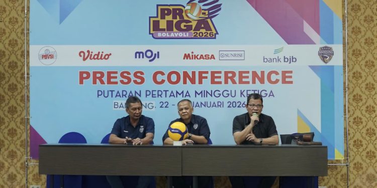 Tim Bandung bjb Tandamata bersiap menghadapi Seri Bandung Proliga 2026 di GOR Sabilulungan.