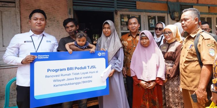 BRI Peduli Renovasi Rumah Keluarga Risiko Stunting di Ciamis Lewat Program GENTING